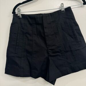 Zara black high waisted shorts